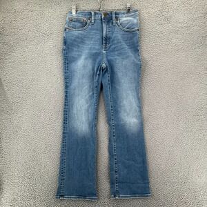 Madewell Women's Jeans Cali Demi-Boot Size 27 (Fits 28x27) Distressed Whisker